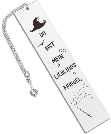 Harry Geschenk Für Männer,Lustige Potter Geschenke,Harry Geschenke Für Mädchen Frauen Fanartikel Lesezeichen Geburtstagsgeschenk Für Freundin Du Bist Mein Lieblings Muggel,Geschenkideen Für Frauen