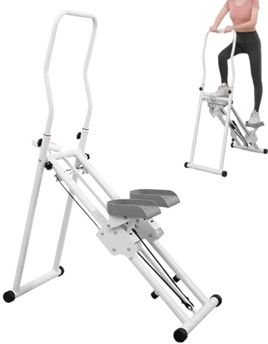 Stepper para El Hogar, Equipo De Fitness para El Hogar Stepper para El Hogar con Pantalla LCD Equipo De Entrenamiento para El Hogar Stepper Altura Ajustable Carga 150 Kg