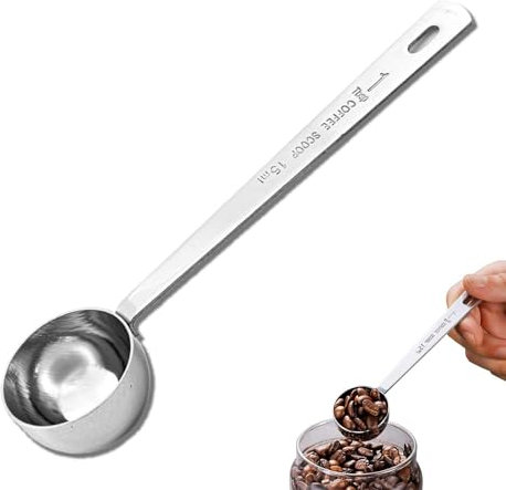 Coffee Scoop, Stainless Steel Coffee Scoop, Tablespoon Scoops, Coffee Spoon Measure, Table Spoon Measuring Scoops for Coffee Milk Fruit