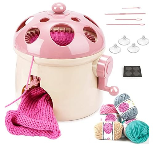 Machine à tricoter circulaire à 32 aiguilles avec accessoires de tricotage pour débutants