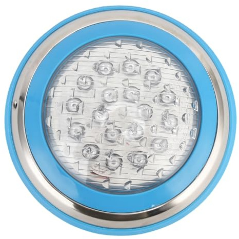Aolidsive Luz LED Subacuática para Piscina, CA de 12V, Lámpara Impermeable IP68 de Acero Inoxidable para Iluminación de Piscinas y Acuarios, 1200 Lúmenes (54W)