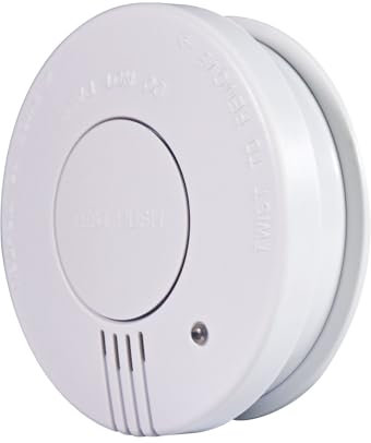 Mercury, SD102P, Smoke Alarm for Home Photoelectric Battery Smoke Alarm Smoke Detector with Large Hush/Test Button, Supplied with Battery And Fixing Kit Fully Certified, White, 1 unit, Matte Finish