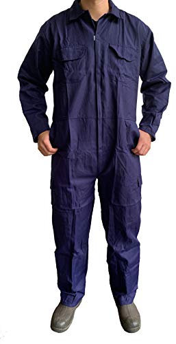 Turners Arbeits-Overall für Herren, marineblau, ideal für Lagerhallen, Werkstätten oder Praxisstudenten, Marineblau, XXL