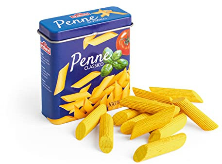 Erzi 17171 Nudeln aus Holz in der Dose, Kaufladenartikel für Kinder, Rollenspiele