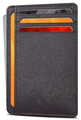 Real Leather Wallet for Men and Women - RFID Blocking Slim Card Holder