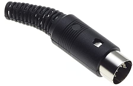 Keple Clavija DIN De 5 Pines - Adaptador Macho De Enchufe De Audio AV Conector DIN De Soldadura