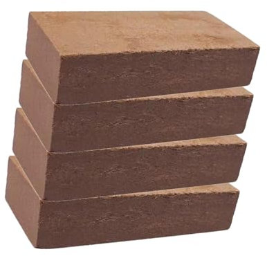 Coco Bricks for Plants, Premium Organic Coconut Coir Bricks for Plants, Coconut Bricks for Plants, Coconut Coir Organic Coconut, Fibra Substrate with Low EC and PH Balance, Coco Fiber Plant Soil High