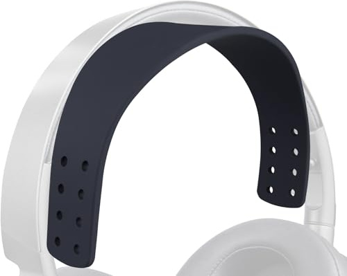 SOULWIT Ersättningskit Silikon huvudband för Audeze Maxwell Hörlurar, Headband Pannband Överdrag för Reparation, Lätt DIY Installation - Svart