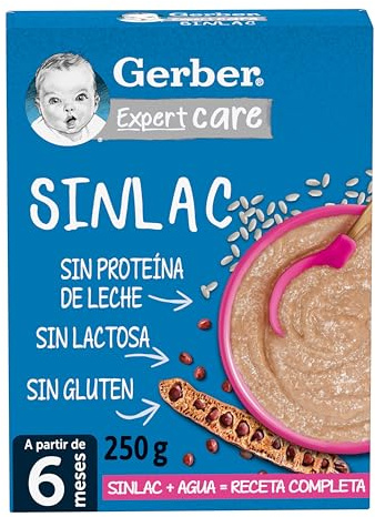 Gerber Papilla Expertcare Sinlac, A Partir De Los 6 Meses, 250 G