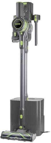 Daewoo Freedom Auto-Empty Cordless Vacuum Cleaner – 21.6V Rechargeable with Auto Empty Docking Station, Turbo Brush, Digital Display & HEPA Filtration – Lightweight, Bagged System