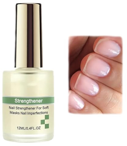 Nail Strengthener - Extra Strong Nail Polish Strengthener for Damaged Nails - Nail Hardener Repair Serum for Nail Growth - Nail Strengthening Treatment for Weak & Thin Nails,Faster Growing
