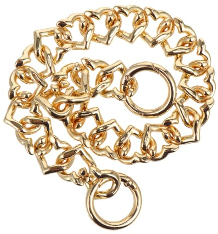 DOITOOL Catena per Borsa da Donna a Tracolla in Metallo Color Oro Chiaro Cinghia di Ricambio Resistente per Pochette e Borsa a Mano Adatta per Feste Matrimoni e Uscite Serali