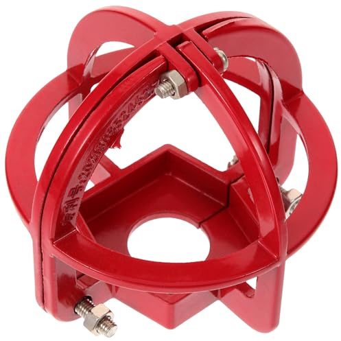 ANDRESLAD Protezione della Testina dell'Irrigatore Antincendio in Metallo Resistente Rosso Copertura Completa per Garage Ospedali e Edifici Commerciali