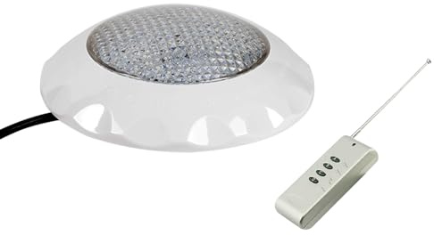 Queeucaer poolbelysning LED RGB spotlight poolbelysning pool lampor W/fjärrkontroll vattentät