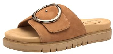 Tamaris dam Tamaris Comfort Damen Pantoletten Aus Leder ElegantSandal