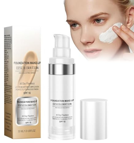 WAWJ® Fond de Teint Changeant, Fond de Teint Longue Tenue, pour Le Visage, Correcteur, Longue Tenue et Léger