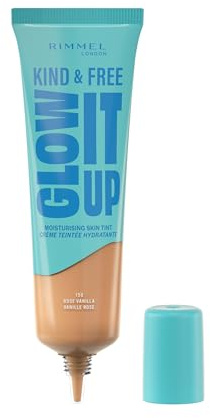 Rimmel London | Kind & Free Glow it up | Base de Maquillaje Líquida | Rose Vanilla 150 | 30ml