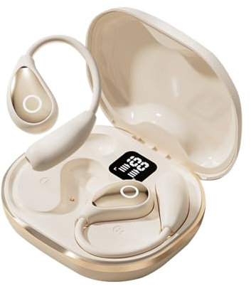 Écouteurs ouverts sans fil Bluetooth supra-auriculaires avec arceau - Casque de sport à conduction osseuse - Écouteurs à conduction osseuse - Écouteurs à conduction osseuse - Écouteurs avec crochet