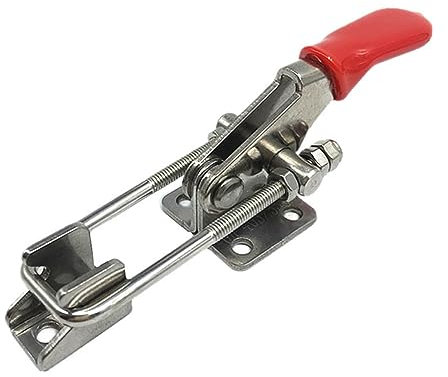 SHINEOFI 2pièces Loquet à Bascule Métal Avec Pince Latérale Pour Porte Armoire Boîte Montage Facile Et Réglable