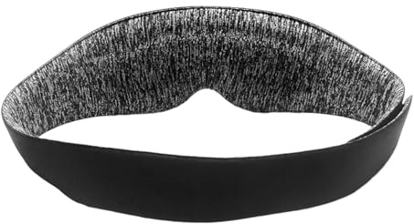 Máscara de noche – Máscara de ojos oscuridad total – Máscara de sueño transpirable, ajustable, suave y cómoda, ideal para avión, oficina, apartamento tren de coche