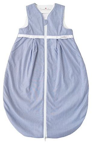 Tavolinchen - Sacco nanna estivo in spugna BoludaStrifen con pieghe, Blu marino, 90