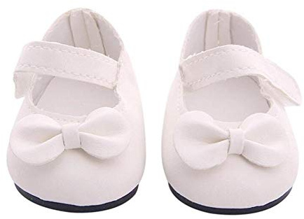 DUORUIMI Puppenschuhe, süß mit Schleife, für 18 Zoll American Girl Doll