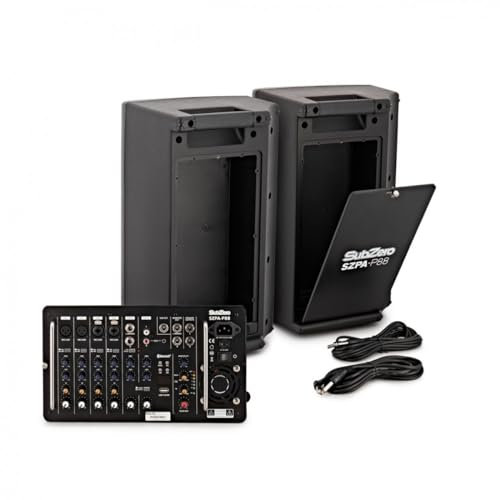 SubZero Portable Bluetooth PA System 2x 8 700W Speakers