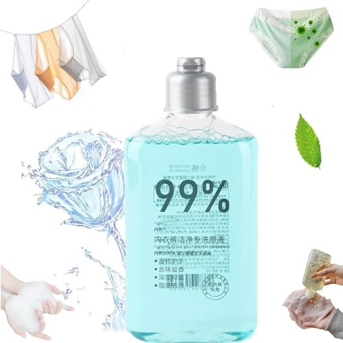 Detergente para ropa interior 99% limpiador de ropa interior menstrual elimina profundamente las manchas de sangre, potente detergente para ropa interior de plantas