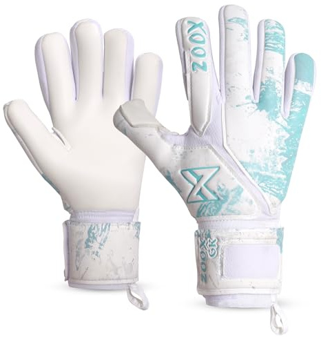ZooxGk Goalkeeper Gloves – Youth & Adult Sizes, 4mm Latex Palm, Finger Protection, Double Velcro Strap – Durable Soccer Goalie Gloves for Training & Match Play