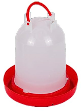 Qsvbeeqj Fuente automática para aves de corral, sin sed más pollos, patos y gansos, dispensador de agua automático, dispensador de comida de ganso, dispensador duradero para aves de corral