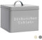 Harbour Housewares Vintage Metall -Spülmaschinen -Tabletten Kanister - Grau