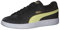 PUMA Unisex Smash V2 L Sneaker, Schwarz (Black/Yellow Pear/Team Gold), 37 EU
