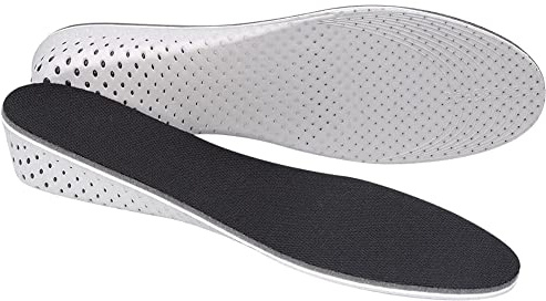 Traspirante Altezza Aumento Solette (EU 35-43), solette in schiuma maggiorate, pad di sollevamento del tallone invisibile antiscivolo, inserti sottopiede in EVA, lunghezza intera, tagliabile (3cm)
