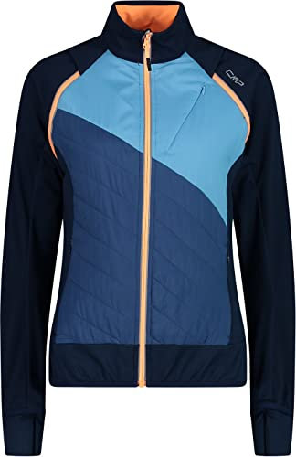 CMP Hybride Damenjacke mit abnehmbaren Ärmeln, mn blue-dusty blue,40