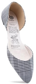 Rollasole D'Orsay Flats - The Boss - Chaussures plates pliantes pour femme - Ballerines élégantes et pliables à enfiler pour sac à main, usage quotidien, soirées, mariages, voyages d'été ou cadeaux