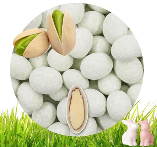EinsSein 0,4kg Schokoladeneier Osterei Schoko Trüffelmandeln Joghurt mit Waldbeeren rosa |Schokoladeneier für Kinder Erwachsene | Schokoei Ei für Ostern | Leckere Ostersüßigkeiten Süßigkeiten für die