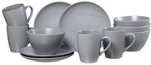 Ritzenhoff & Breker Servicio de Desayuno Kitwe Vajilla de 12 piezas Gris
