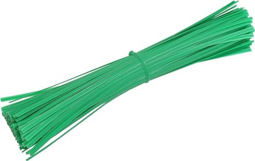 UCLEVER 200 Pièces Fil de Fer Jardin Vert, 15cm Fil de Serrage pour Jardin Fil Torsadé pour Plantes Grimpantes, Vignes, Arbustes et Fleurs