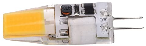 KIMISS Bombilla de Lámpara de Techo de Araña de Silicona Bombilla LED COB G4 5W 600LM AC/DC 12V 4,2x1,3 Cm Bombilla de 2 Pines para Lámpara de Araña G4 Accesorio de Lámpara (Blanco