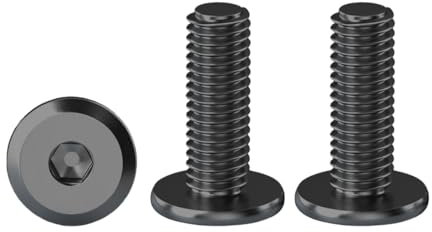 Drenky M5 Linsenkopfschrauben, Schwarze Schrauben mit Innensechskant 20 Stück Edelstahlschrauben Flachkopfschrauben Gewindeschrauben M5x20mm Schraube für Haushalt, Bauwesen, Maschinen, Kraftfahrzeuge