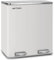 HEFTMAN Double Kitchen Bin - 2 x 30L White Kitchen Bin Recycling and Waste Soft Close Lid, Two Compartment Bin with Removable Plastic Bins with Handles - Metal Double Pedal Bin (15 Bags Included)