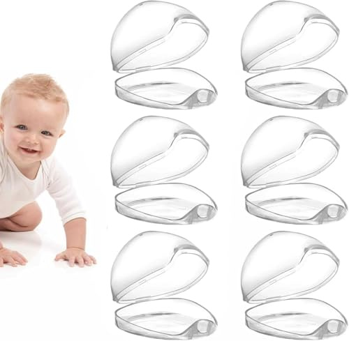 Boite À Tétine,Boite A Sucette Bebe, 6pcs Portable Boîte De Tétine De Tétine, Non Toxique Transparent Portable Boîte De Tétine, Pour Pour Sac À Couches, Voyage À La Maison, Activités De Plein Air