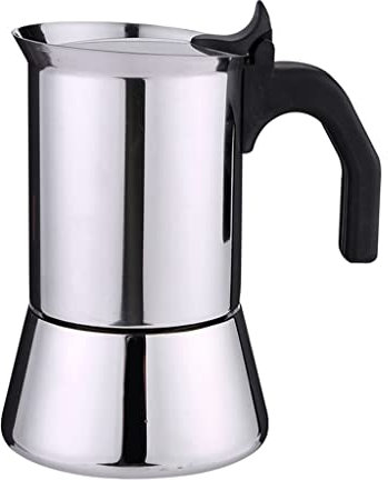 ZLSNOBLE Cafetera Acero Inoxidable, Percoladora Café Moca Latte 6 Porciones, Cafetera Percoladora Cafe Latte Estufa