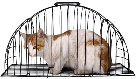 laxreheye Caja de transporte para gatos | Jaula antimordida para gatos para bañarse - Multifunción para viajes, coche, hogar, interior, cuidado de mascotas
