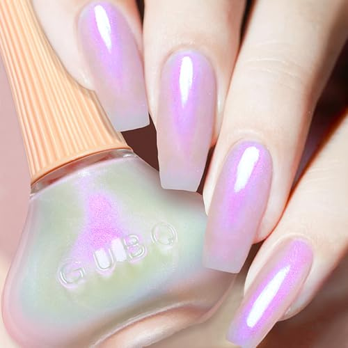 Rosa snabbtorkande monokrom nagellack, snabbtorkande glitter nagelpolish för jul gör-det-själv nageldesign, glansig långvarig giftfri vattenbaserat nagellack, utan UV-lampa (auurorarosa)