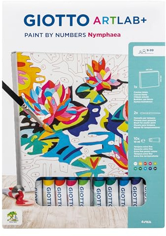 GIOTTO ARTLAB+ PAINT BY NUMBERS NYMPHAEA, Set Creativo