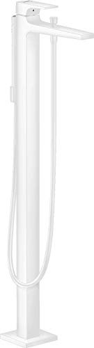 hansgrohe bodenstehende Wannenarmatur, für 2 Funktionen, Mattweiß