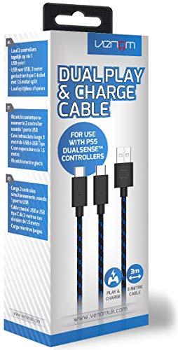 Venom 3 Meter langes Dual-Play- und Ladekabel (PS5)