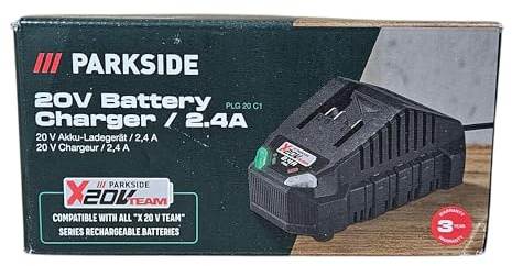 Parkside PLG 20 A1Caricabatterie, 65 Watt, compatibile con X20V Team