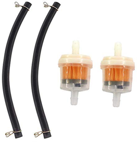 HURI 2x Benzinfilter 6mm & Benzinschlauch für Simson S51 S50 S60 S70 SR50 SR80 S83 KR51 SR4-1 Spatz, SR4-2 Star, SR4-3 Sperber, SR4-4 Habicht, MZ TS 125 150 250 und ETZ 125 150 250